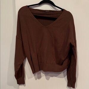 Nuuds Chocolate Brown Knit Top